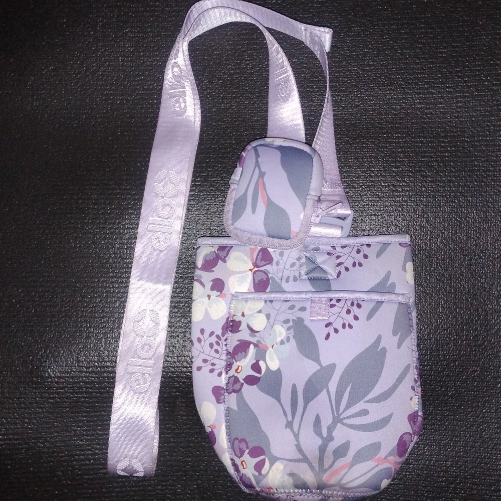 Ello Floral🌸Crossbody Water Bottle Sling 🌸 40oz Neoprene Carrier Bag Strap 💧
